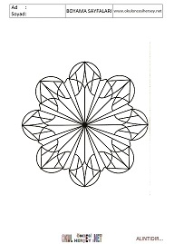 Mandala boyama sayfaları